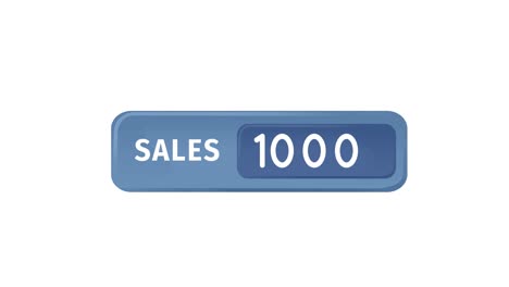 Animation-of-numbers-changing-and-sales-text-in-blue-banner-over-white-background