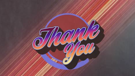 Animation-of-thank-you-text-over-moving-orange-shape