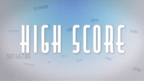 Animation-of-high-score-text-over-floating-changing-numbers