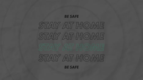 Digitale-Animation-Des-„Stay-At-Home“-Textes-Vor-Konzentrischen-Kreisen-Auf-Grauem-Hintergrund