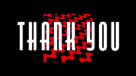 Digital-animation-of-thank-you-text-against-red-banner-on-black-background