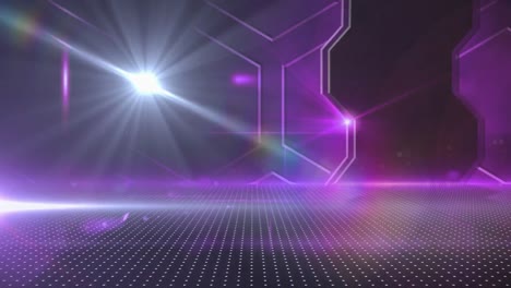 Animation-of-glowing-purple-networks-of-hexagons-on-grid