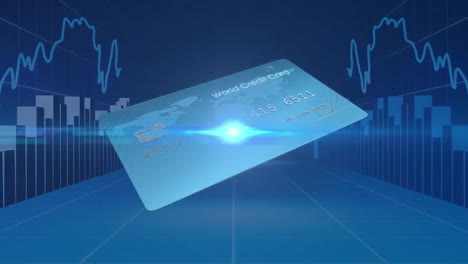 Animation-of-financial-data-processing-over-credit-card