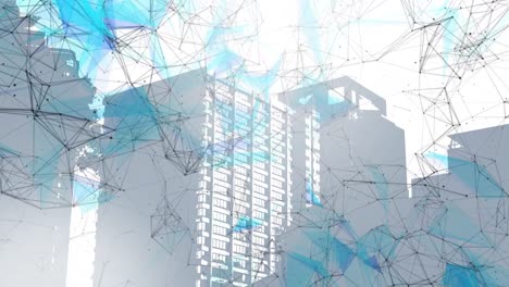 Animation-of-network-of-connections-over-modern-buildings