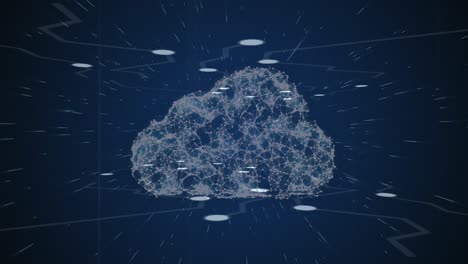 Animation-Des-Cloud-Netzwerks-Von-Verbindungen-über-Einen-Digitalen-Bildschirm