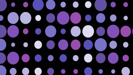 Animation-of-wow-text-on-retro-speech-bubble-over-purple-spots-on-black-background