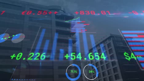 Finanzielle-Und-Statistische-Datenverarbeitung-Vor-Hohen-Gebäuden-Im-Hintergrund