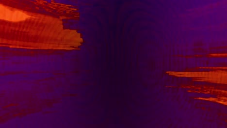 Digitale-Animation-Roter-Lichtspuren,-Die-Vor-Violettem-Hintergrund-Flackern