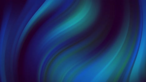 Digital-animation-of-green-and-blue-digital-waves-moving-against-black-background