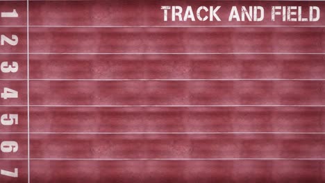 Animation-of-bouncing-track-and-field-text-on-racing-track-background
