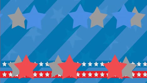 Animation-of-stars-over-flag-of-american-pattern