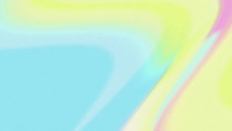 Animation-of-slowly-moving-pastel-turquoise,-pink-and-yellow-organic-viscous-forms