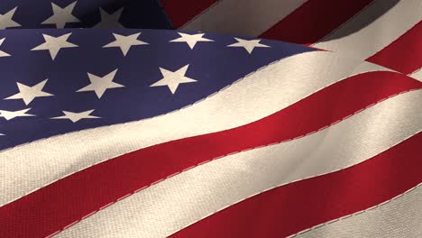 Animation-of-close-up-of-american-flag-background