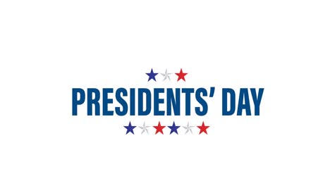Animation-of-presidents-day-text-moving-over-white-background