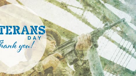 Animation-of-veterans-day-text-over-american-soldier