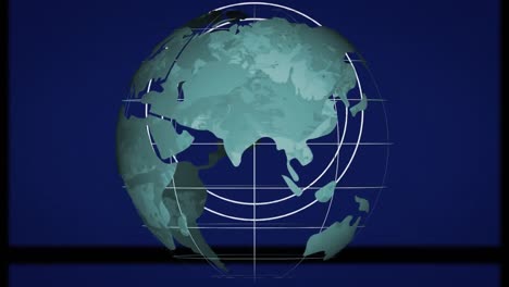 Animation-Der-Globusdrehung,-Datenverarbeitung-Und-Netzwerk-Von-Verbindungen