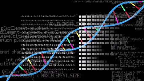 Animation-Der-Binären-Kodierung-Und-Datenverarbeitung-über-DNA-Strang