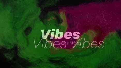 Animation-of-vibes-text-in-repetition-over-abstract-cloud-background