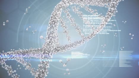 Animation-Des-DNA-Strangs-Und-Wissenschaftliche-Datenverarbeitung