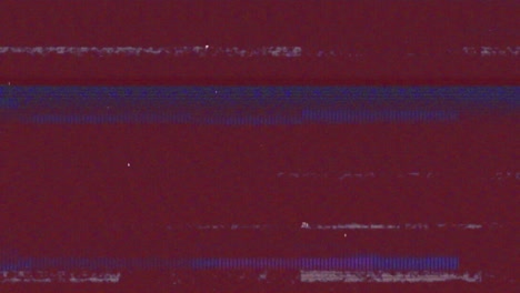 Animation-of-digital-interface-recording-on-screen-with-glitch-on-red-background