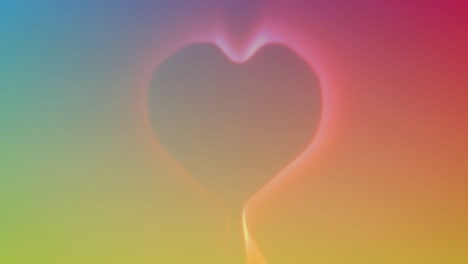 Digital-animation-of-digital-waves-in-heart-shape-against-colorful-gradient-background
