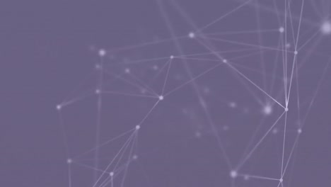 Animation-Eines-Netzwerks-Leuchtender-Verbindungen-Auf-Violettem-Hintergrund