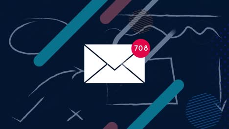 Animation-of-envelope-with-numbers-changing-over-icons