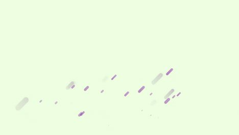 Animación-De-Múltiples-Estelas-De-Luz-Violeta-Moviéndose-Sobre-Fondo-Verde