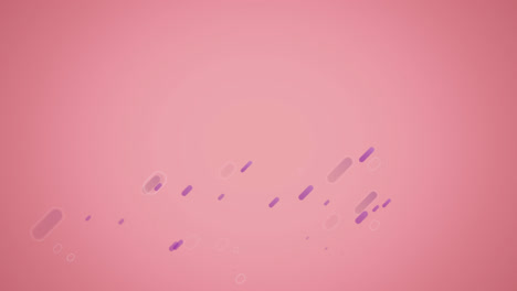 Animation-of-purple-light-trails-over-dark-pink-background