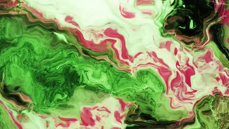 Animation-of-text-wow-on-blue-explosion,-over-swirling-green-and-pink