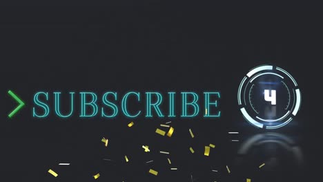 Animation-of-confetti-with-scope-countdown-and-subscribe-text-on-black-background