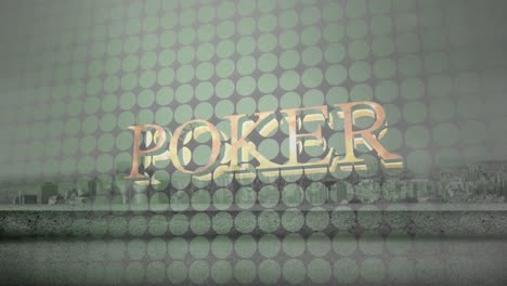Animation-Des-Casino-Poker-Tests-über-Kreisen-Und-Stadtbild