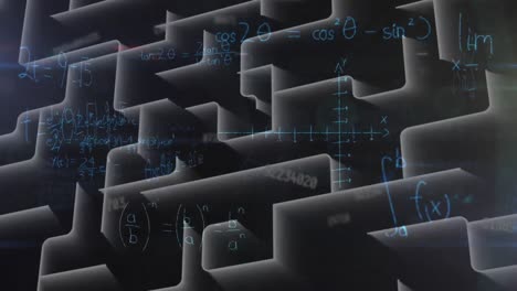 Animation-of-mathematical-equations-over-labyrinth