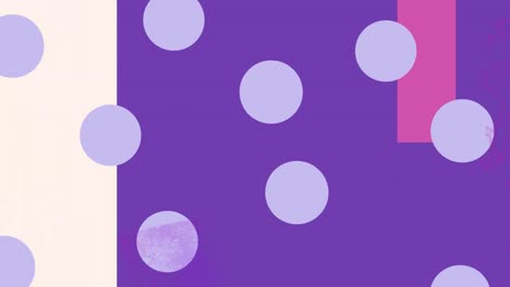Animation-Von-Violetten-Flecken,-Die-Sich-Auf-Violettem-Hintergrund-Bewegen