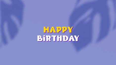 Animation-of-happy-birthday-text-on-purple-background