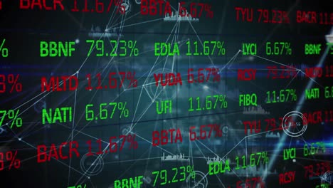Animation-of-network-of-connections-financial-data-on-stock-market-screen