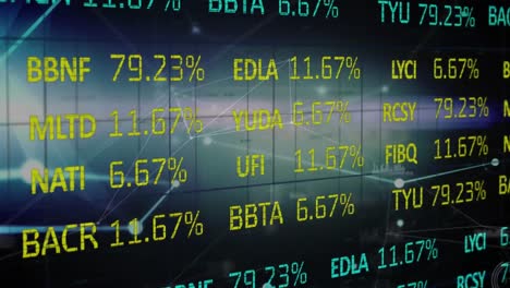 Animation-of-network-of-connections-financial-data-on-stock-market-screen