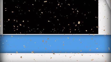 Animation-Von-Fallendem-Konfetti-Und-Sich-Bewegenden-Panels-Auf-Schwarzem-Hintergrund
