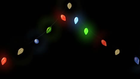 Animation-of-colorful-christmas-lights-on-black-background