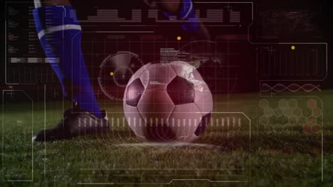 Animation-of-scopes-scanning-and-data-processing-over-football-player