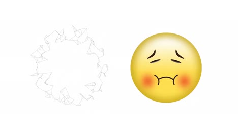 Animation-Des-Kranken-Emoji-Symbols-Auf-Weißem-Hintergrund