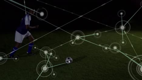 Animation-Von-Verbindungsnetzwerken-über-Fußballspieler