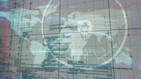 Animation-Der-Datenverarbeitung-Mit-Weltkarte