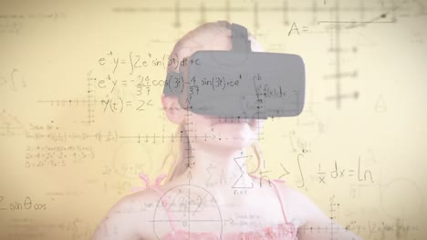 Animation-Mathematischer-Formeln-über-Schulkindern-Mit-VR-Headset