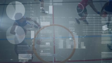 Animation-of-data-processing-over-basketball-players
