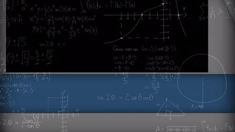 Animation-of-mathematical-equations-over-board