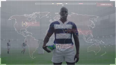Animation-of-world-map-with-data-processing-over-rugby-players