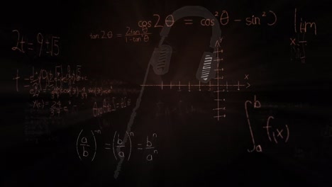Animation-Mathematischer-Gleichungen-über-Headset