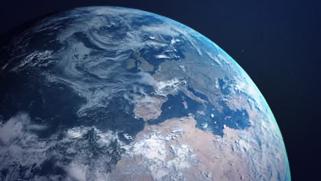 Animation-Von-Verbindungsnetzwerken-über-Dem-Planeten-Erde