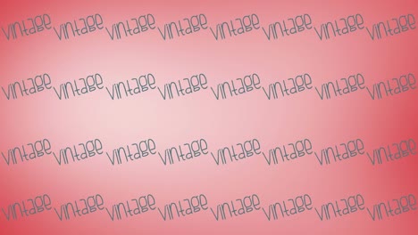 Animation-of-vintage-text-repeated-on-red-backgroud